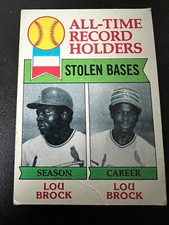 1979 Topps All-Time Stolen Bases Leader #415 Lou Brock Record Breaker HOF VG