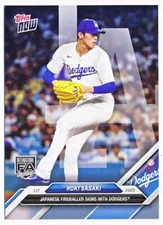 2025 Topps Now Offseason Roki Sasaki Japanese Fireballer Signs Rc #OS-13 - QTY