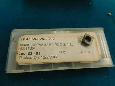 8 Sumitomo SPEW 32.52 PCD Tipped Diamond Inserts