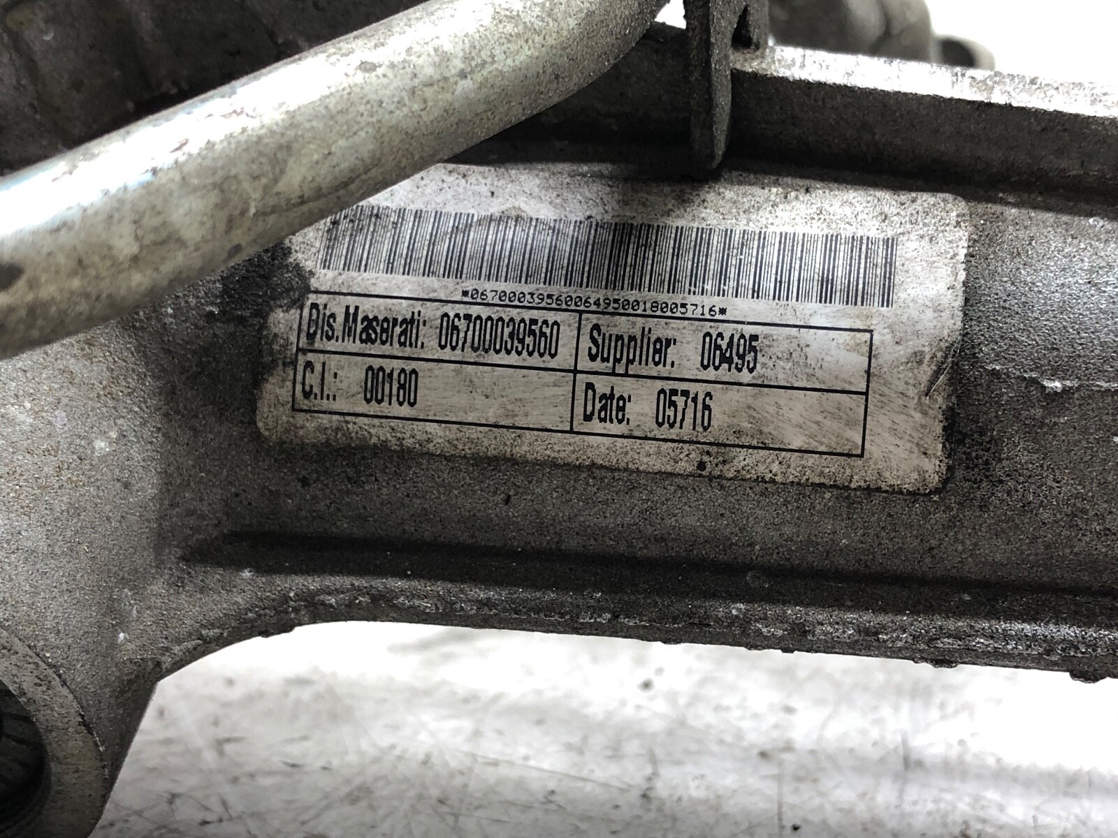 2014-2019 MASERATI GHIBLI 3.0L V6 RWD POWER STEERING GEAR RACK & PINION OEM.