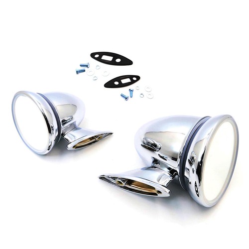 1970-76 HILLMAN SUNBEAM AVENGER GL DL PLYMOUTH CRICKET DOOR FENDER MIRRORS PAIR - Picture 2 of 6