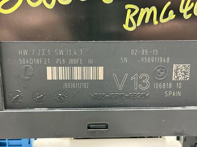 2013 BMW 640I XDRIVE GRAN COUPE 956911948 BODY CONTROL MODULE BCM COMPUTER 12 19