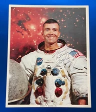 FRED HAISE APOLLO 13 AUTOGRAPHED HAND SIGNED INSCRIBED NASA LITHO SCCS