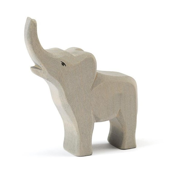 Ostheimer Elefant Klein Trompetend Holzfigur Spielfigur Zootier 20422-image