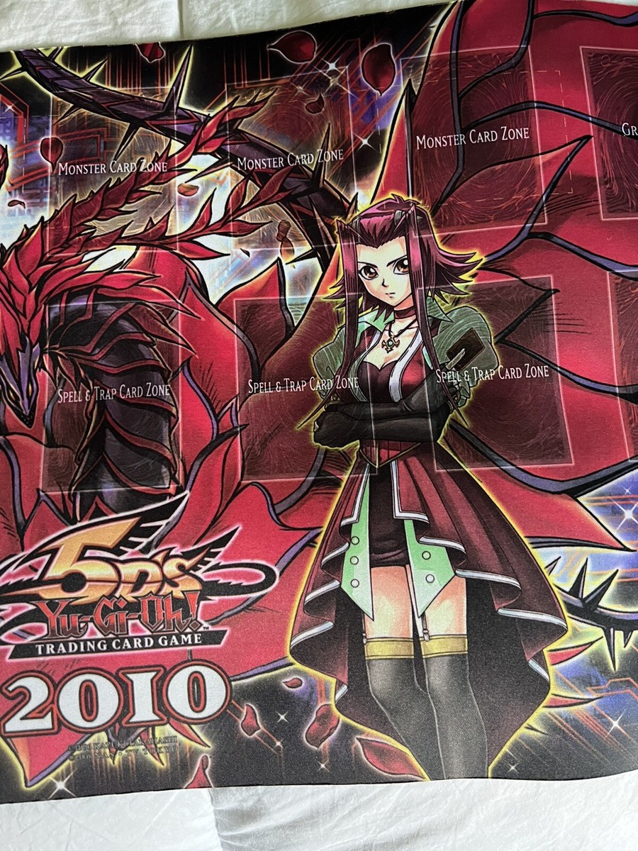 遊戯王 十六夜アキ ブラックローズドラゴン 公式プレイマット 2011 遊戯王 十六夜アキ ブラックローズドラゴン 公式プレイマット