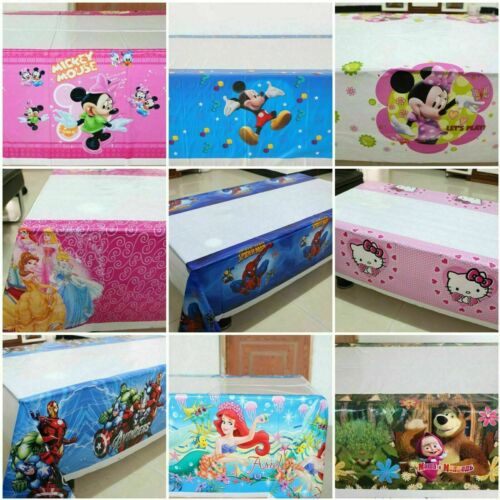 Themed Kids Birthday Disney Cartoons Party Table Cover Tablecloth Tableware - Picture 1 of 28