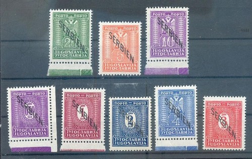 Serbia PORTO 1-8 JUEGO** MNH NUEVO 60EUR (70336)