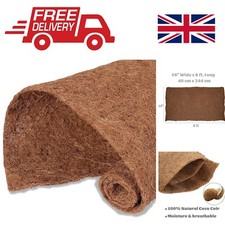 Natural Coconut Coir Fiber Liner Roll - Perfect for Planters & DIY Moss Poles