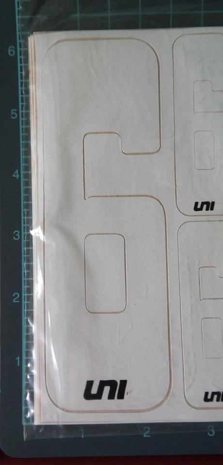 UNI Bmx Enterprise BMX matrícula vintage años 80 pegatinas sin abrir paquete de venta # 6 Foto 2 de 4