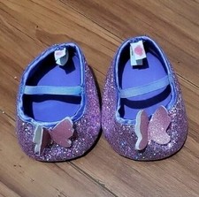 Build A Bear Purple Glitter Shoes