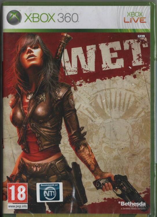 Jeu Wet Complet FR Pour Xbox 360 - Édition Bethesda, PEGI 18, Bon état Avec Boîtier Et Instructions