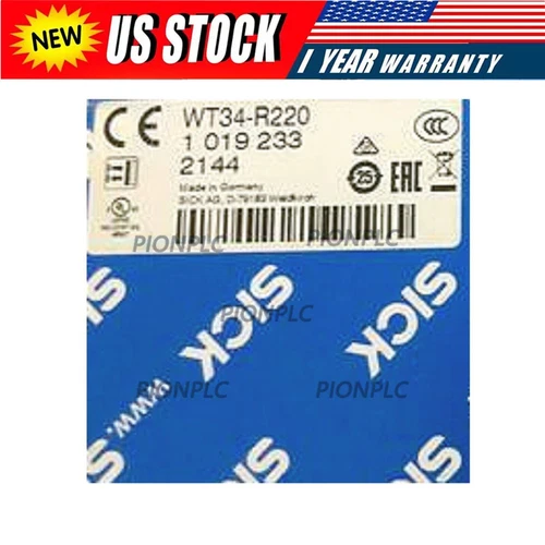New SICK WT34-R220 WT34R220 1019233 PLC PHOTOELECTRIC PROXIMITY VIP UPS - Picture 1 of 2