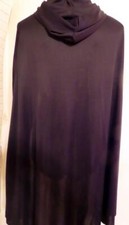 Black Halloween Costume Hooded Cape CostumesUSA One Size