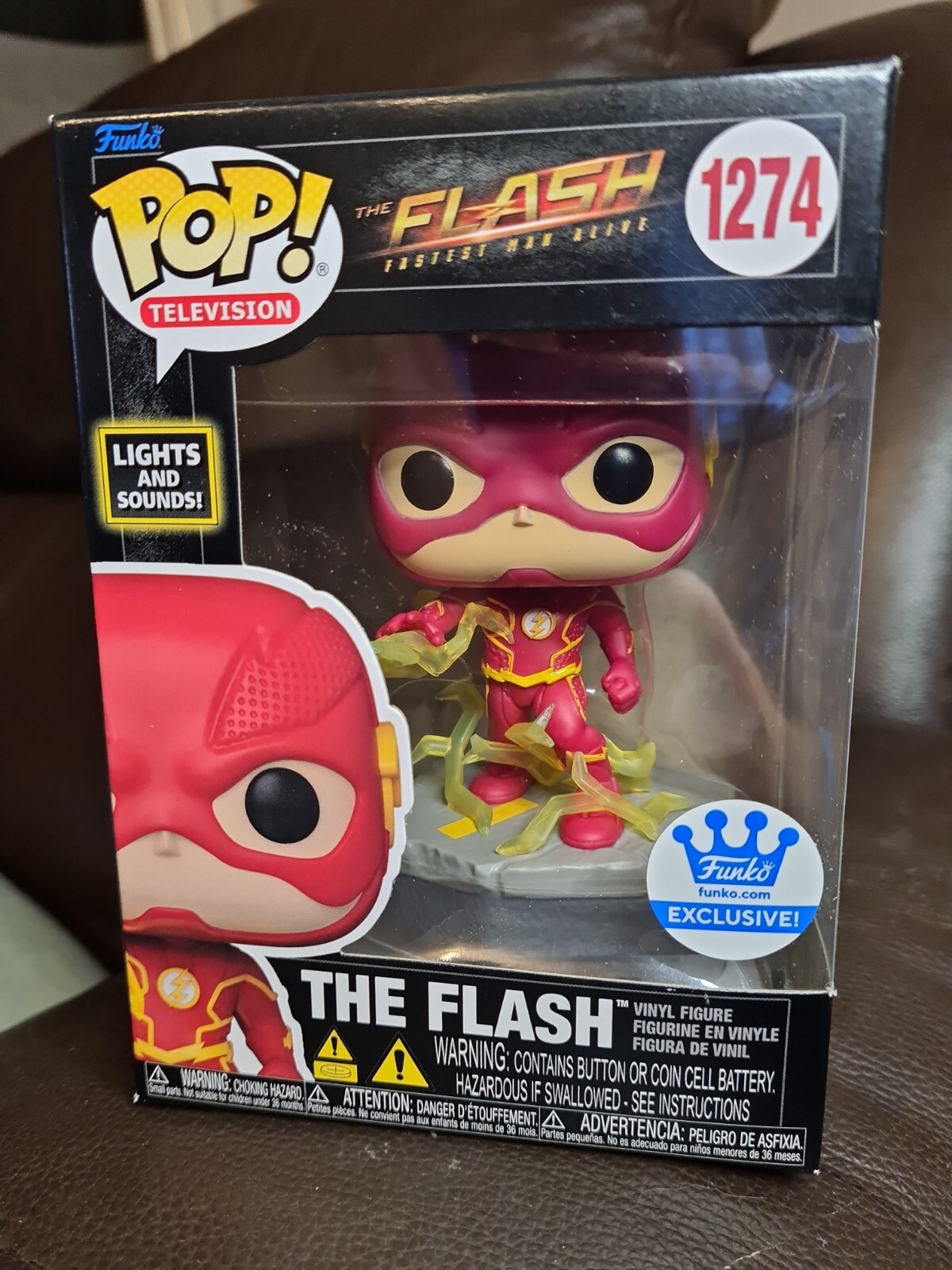 Funko Pop! Figura De Vinilo Exclusiva De The Flash (Luces Y Sonidos) #1274 Para Televisión