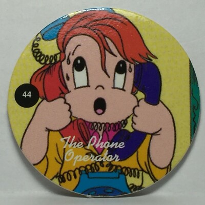 Vintage Pog / Milk Cap * Kids Occupational #44 The Phone Operator * Bin88