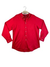 Chaps Ralph Lauren Mens Long Sleeve Button Down Shirt Size 17  34/35 Classic Fit