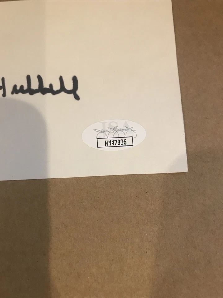 CARL HUBBELL MLB NY GIANTS SIGNED 3X5 INDEX CARD HOF JSA CERTIFIED AUTOGRAPH - Image 3 of 4