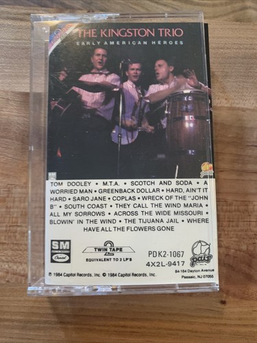 The Kingston Trio Cassette Tape Early American Heroes - Picture 2 of 6