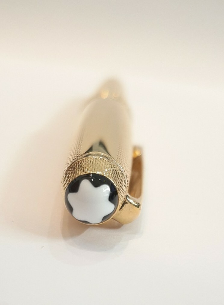 Stylo Plume MONT BLANC Solitaire Rare – Or, Avec Boîte Et Certificat, Occasion