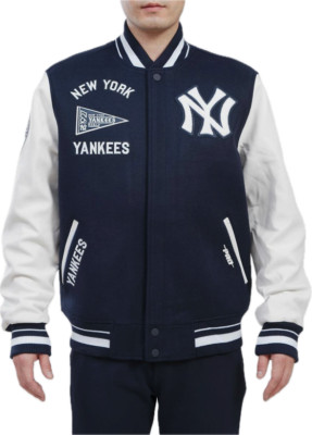 ウェア PRO STANDARD YANKEES VARSITY JACKET M Men's Navy/White Blue New York Yankees Pro Standard Crest Wool