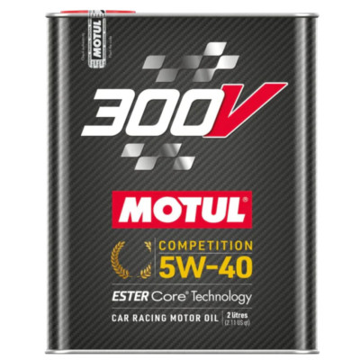 Motul 300V Competition 5W40 100% Synthetic Motor Engine Oil 110817 2L 1 Pack