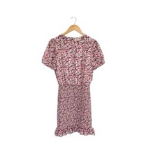 Urban Outfitters Lulu Shirred Floral Mini Dress NWT Small Smocked