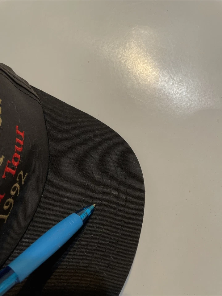 De colección 1992 Eric Clapton World Tour Negro Snapback Sombrero Bordado Foto 3 de 4