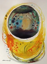 Original abstract watercolor painting