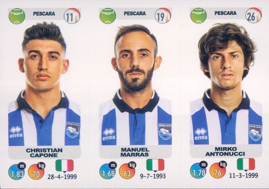 FIGURINA STICKER'S COLLEZIONE PANINI*2018/19*SERIE B*PESCARA*N.684-NEW ...