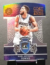 2016-17 Panini Excalibur #6 Karl-Anthony Towns TIMBERWOLVES COAT OF ARMS🏀NM/MT