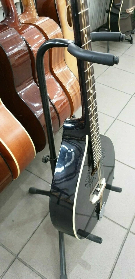 Black octave mandolin, short scale Irish bouzouki, made in Romania, solid wood - Image 3 of 4