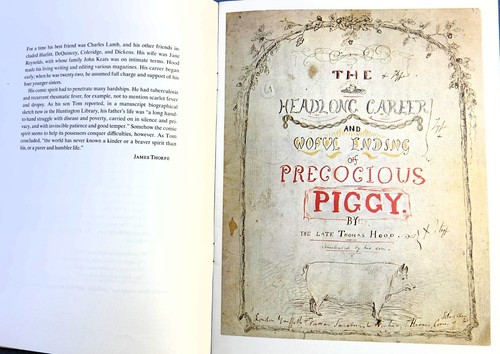 PRECOCIOUS PIGGY BY THOMAS HOOD 1969 FACSIMILE REPRO OF ORIGINAL MANUSCRIPT - Picture 4 of 5