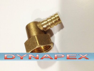 Swivel Pipe Fitting 1/2'' BSPP BSP Female to 3/8''  Barb Hose ID 90 Degree