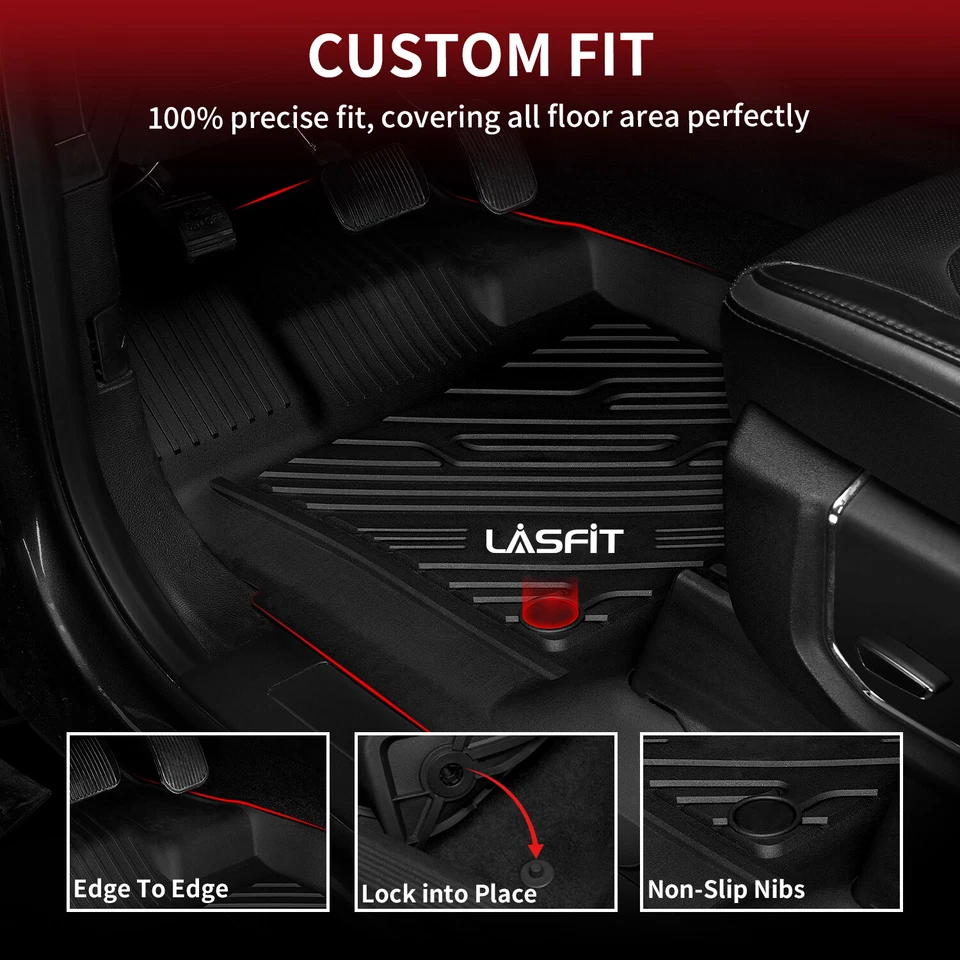 LASFIT Floor Mats for Ford F-250 / F-350 / F-450 / F-550 Super Duty 2017-2026 Foto 4 de 4