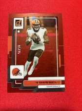2022 Clearly Donruss Deshaun Watson #12 ORANGE 05/75  Cleveland Browns Clean!