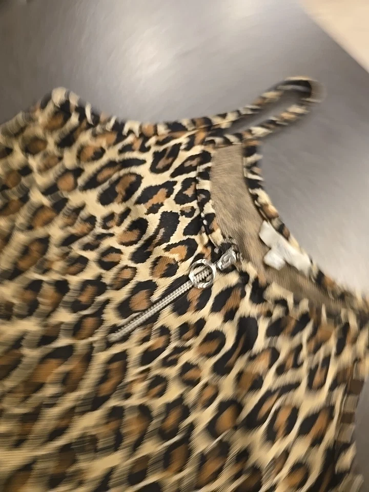 Girls 12-13 years Leopard Print Party Smart dress summer holiday clothes next d - Image 3 of 4