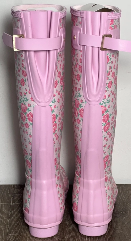 Hunter x LoveShackFancy 原装高雨靴玫瑰心形 | 女式 8 码 — 第 4/4 张图片