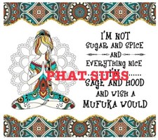 20oz Sublimation Tumbler Wrap Sage And Hood Hipster Ready to Press Heat Transfer