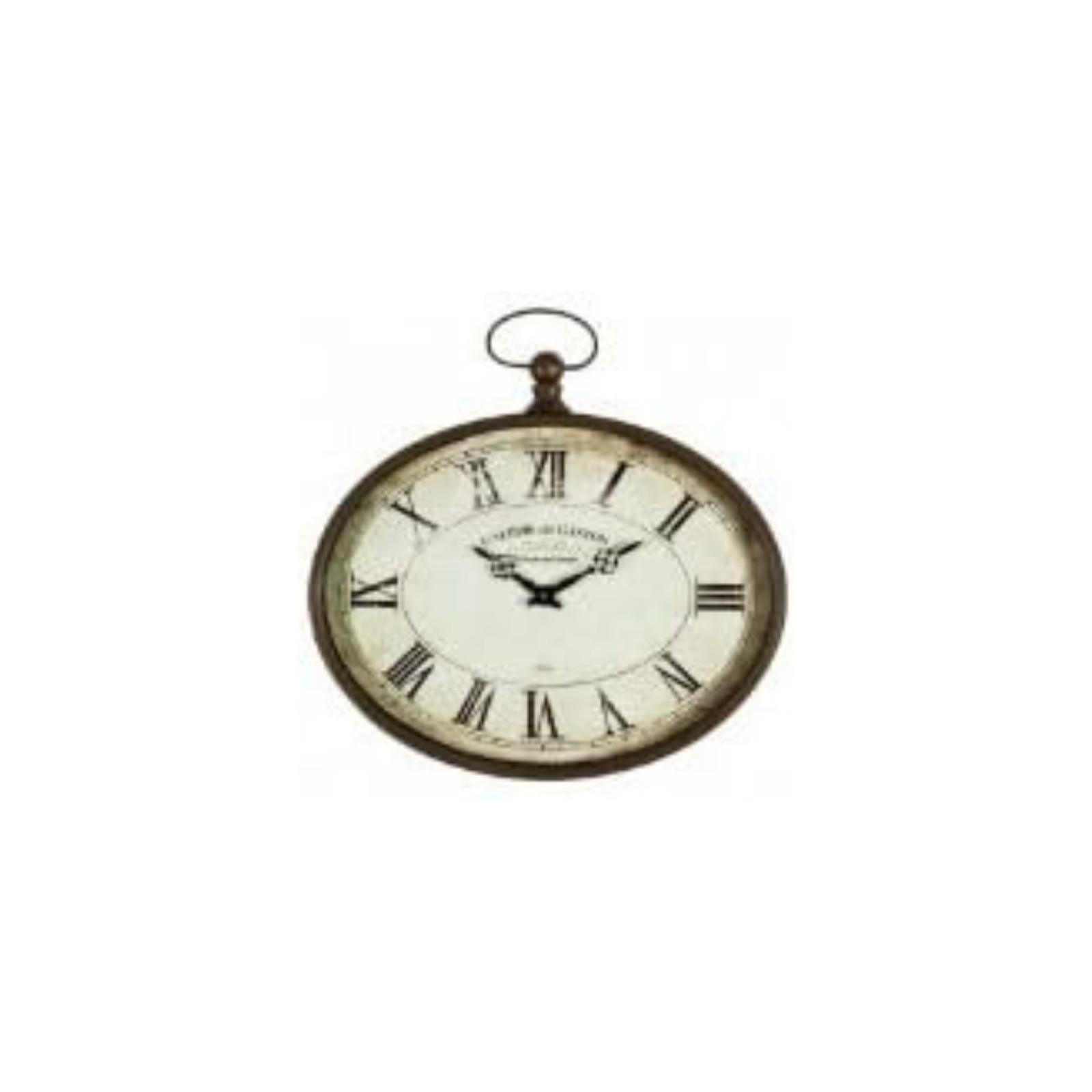 Vintage Style Oval French Wall Clock Galerie du Gaston