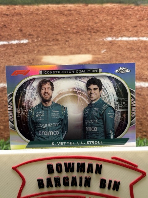 2022 Topps Chrome F 1 - Constructor Coalition Sebastian Vettel, Lance Stroll