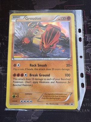 Europe Exclusive Groudon XY52 JUMBO Promo