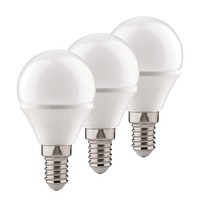 3 X Paulmann LED Leuchtmittel Tropfen 4W = 25W E14 Matt Kugel P45 Warmweiß 2700K