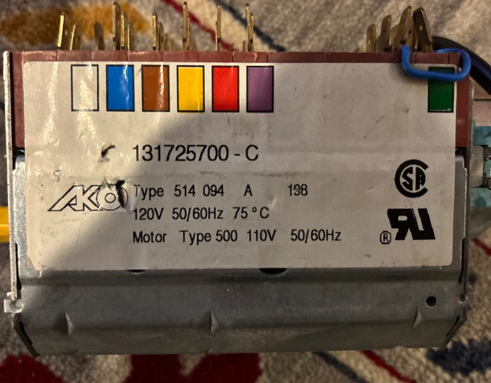 Genuine OEM Frigidaire Washer Timer 131717100 1- C JD3 - image 2 of 4