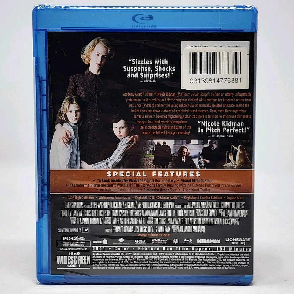 The Others Blu-Ray Miramax 2001 Nicole Kidman Horror Factory Sealed NEW - Image 3 of 4