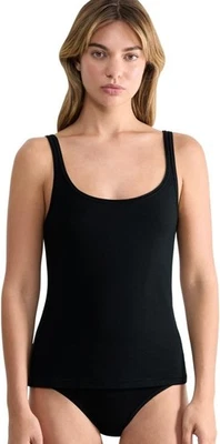 Sloggi Women's Large Ever Ease Tank Top Shirt Cotton Stretch Black - Image 1 of 4