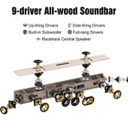 Hiwill Wooden 5.2.2ch Sound Bar, no power wire, little damage. Works great.