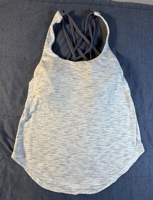 Lululemon Women s 8 Slay the Studio 2 in 1 Tiger Space Dye Hail White Titanium