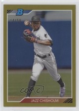 2020 Bowman Heritage Chrome Prospects Gold Refractor 14/50 Jazz Chisholm 03sv