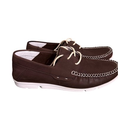 Everugg Australia UGG Eversheepskins Brown Leather Boat Shoes Loafers 11649 41