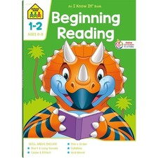 School Zone Beginning Reading Grades 1-2 Workbook by School Zone English Paper